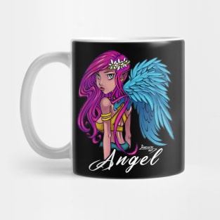 Cute Angel with Crown Flower Mug